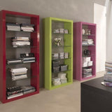 "Krea" bookcase - Red, Green, Rosa